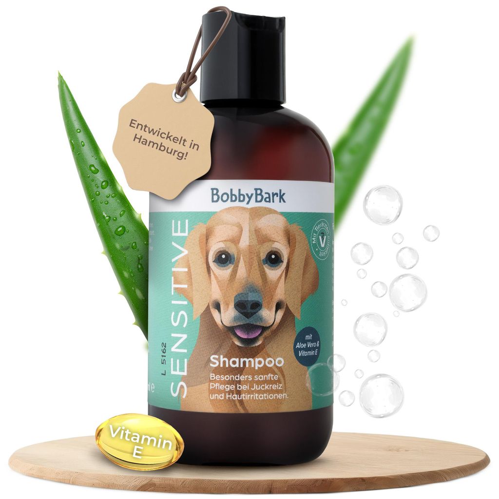 Sensitiv Hundeshampoo – Parfümfrei – Sanfte Pflege mit Aloe Vera & Vitamin E