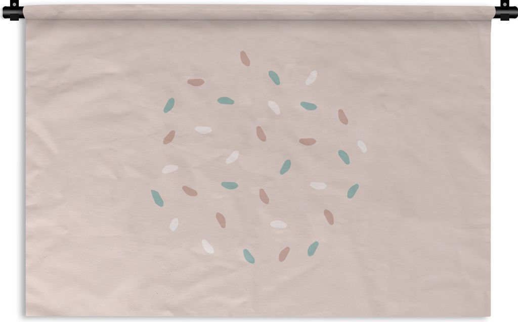 MuchoWow Wandteppich Wandbehang Sommer - Linie - Pastell 60x40 cm Tapisserie Dekoration Wandtuch - Wanddekorationen
