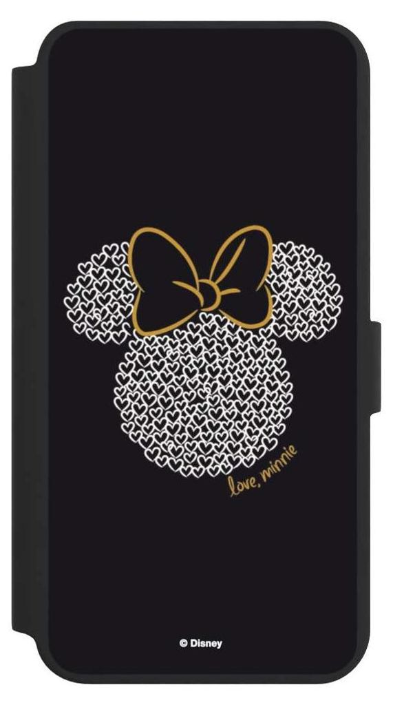 NIVOCASE Klapphülle für Samsung Galaxy S24+ Handyhülle aus Kunst Leder NIVOflip schwarz Disney Minnie Mouse Muster