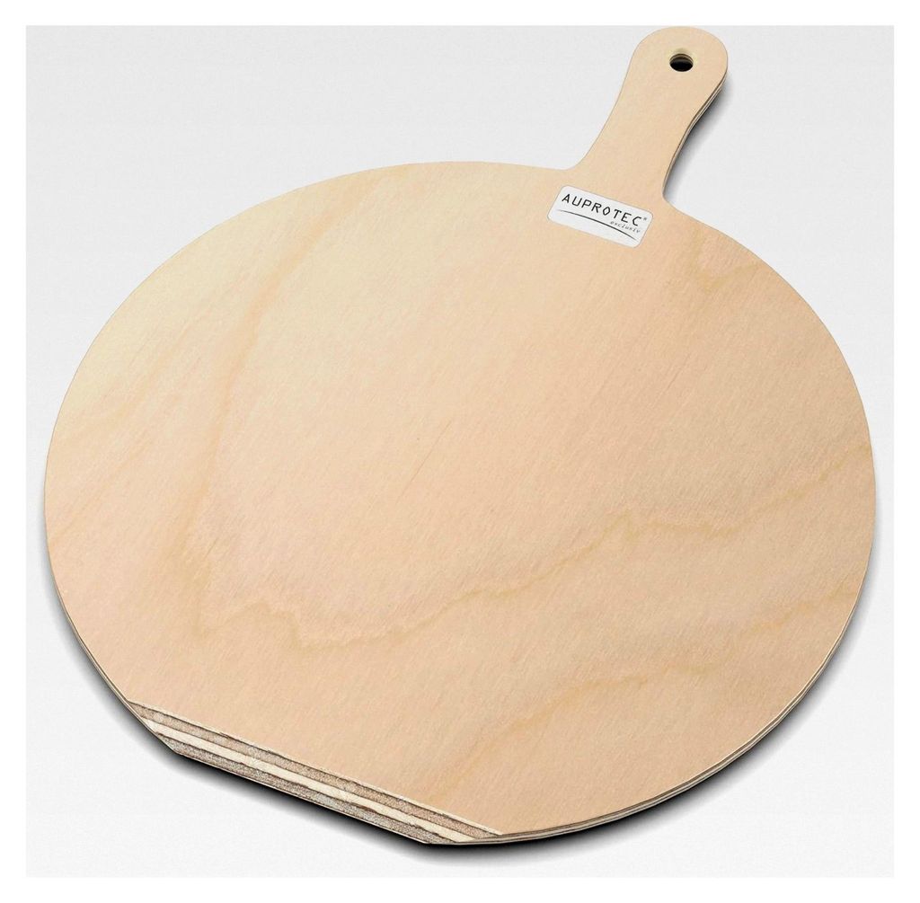 Pizzaschaufel aus Holz, Pizzaschieber, Pizzabrett aus Birke, geschliffen, Größe XL 41 cm