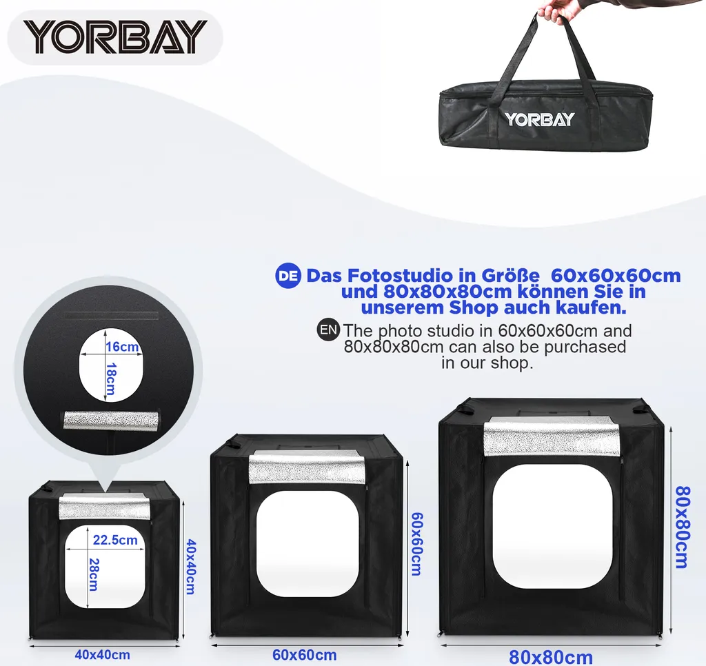 Yorbay Photo Box: Il Set Studio LED Definitivo per Macro e Oggettistica - 2