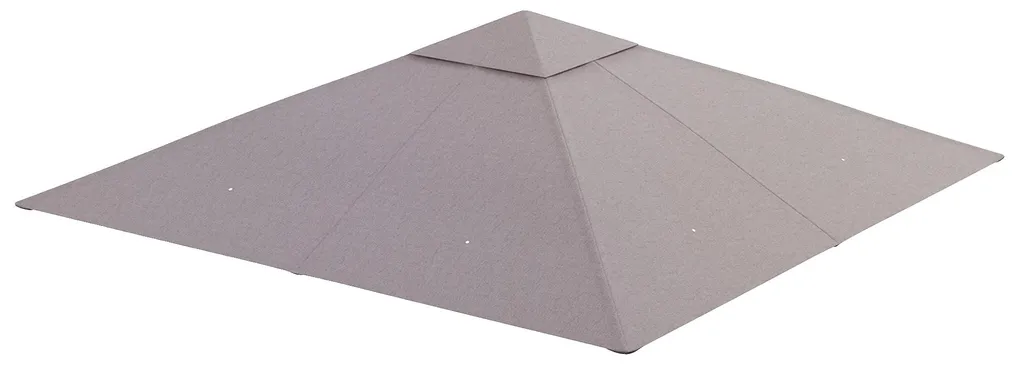 Toit de gazebo imperméable beige 3x3m en polyester haute densité