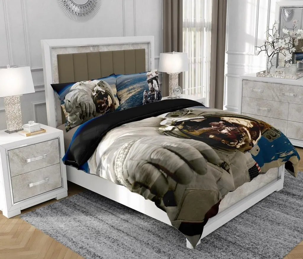 Set Letto 3 Pezzi 100% Cotone 140x200 SOVIO Cosmo - Resistente