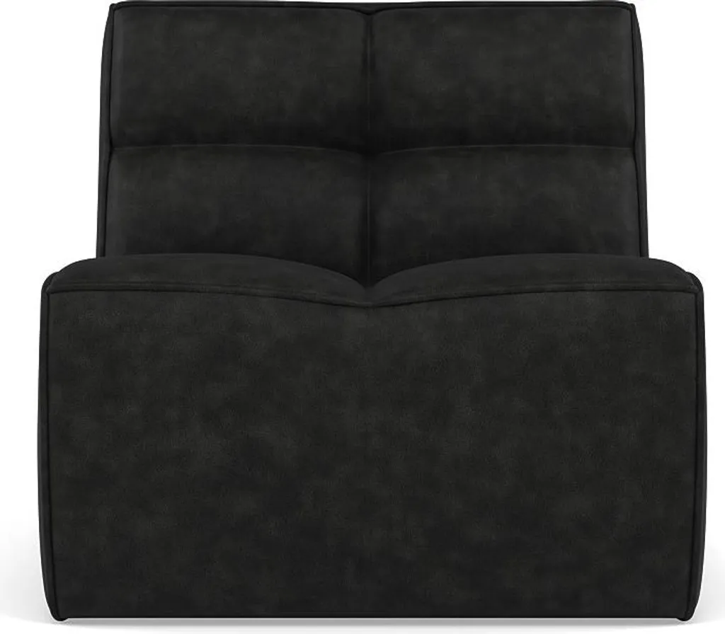 Chauffeuse Modulable Alya en Simili Noir - Élément d'Assise Lisa Design