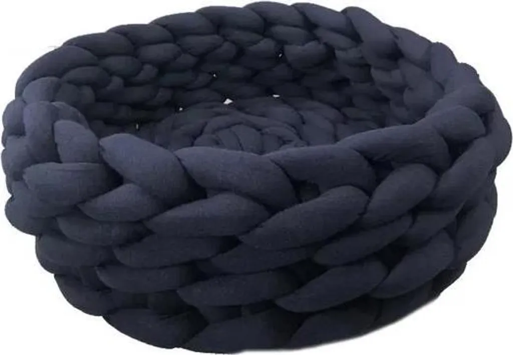 Cuccia Blu Navy 45cm lana maglia | Letto cane piccolo economico e top