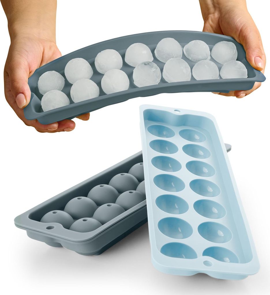 Blumtal Eiswürfelformen Silikon 3er Set - 14er Produktbild 