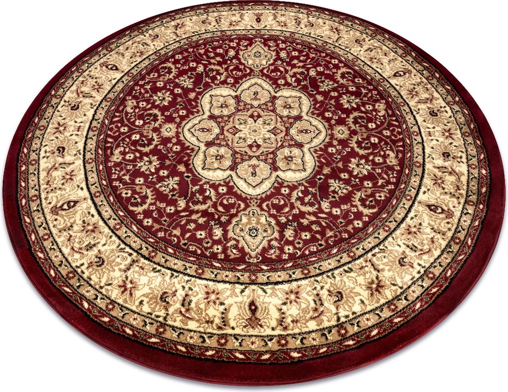 Tapis ROYAL ADR cercle modèle 521 bordeaux rouge cercle 150 Image du produit 