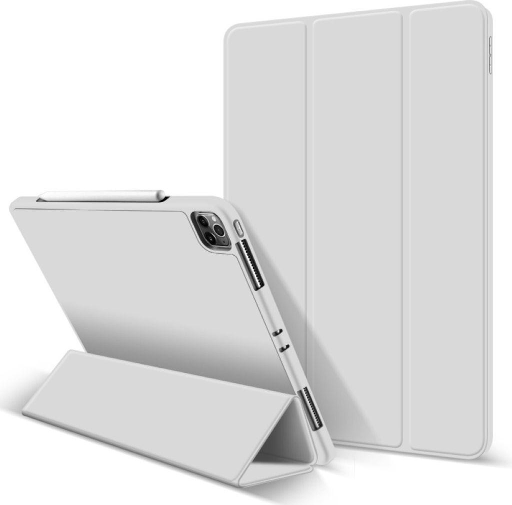 Flip Cover Tablet Schutzhülle für iPad Pro 11/12 -Zoll Air3 10.5 Mini 5-Grau-Größen: für iPad Pro 12,9inch