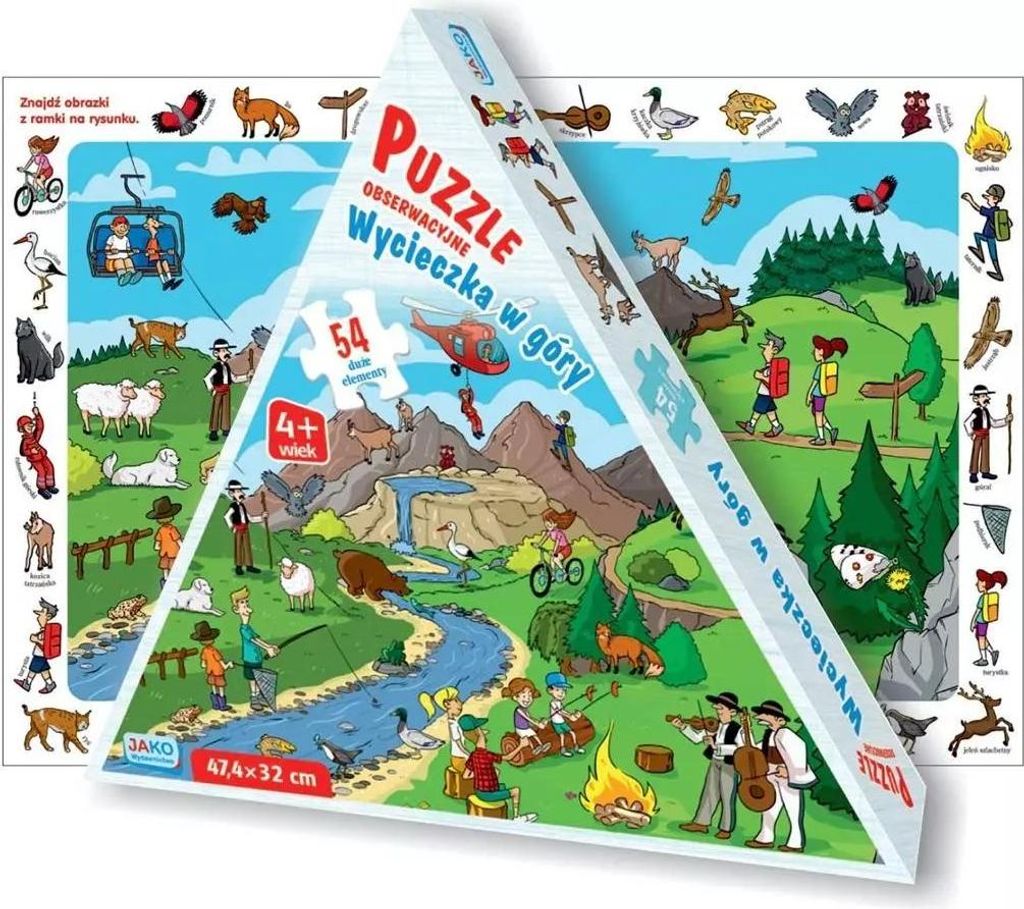 Puzzle 54 obserwacyjne. Wycieczka w góry