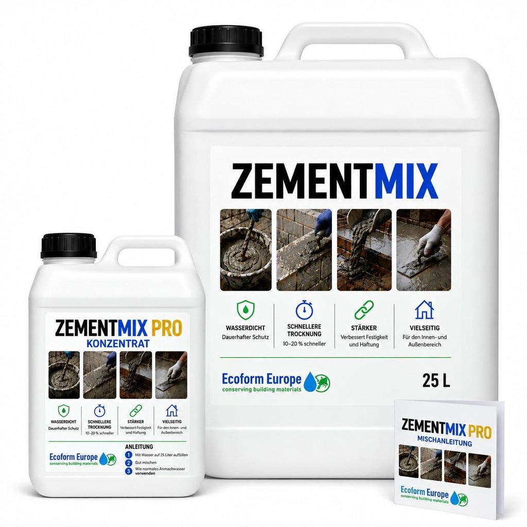 Zementmix Pro Konzentrat – ergibt 25 L wasserdichten Beton Produktbild 