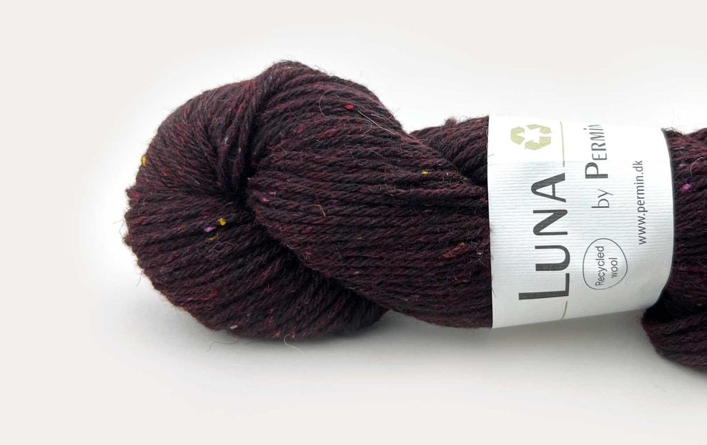 Luna by Permin – 100% Recycelte Schurwolle (Mulesing-frei & ) (35 bordeaux)
