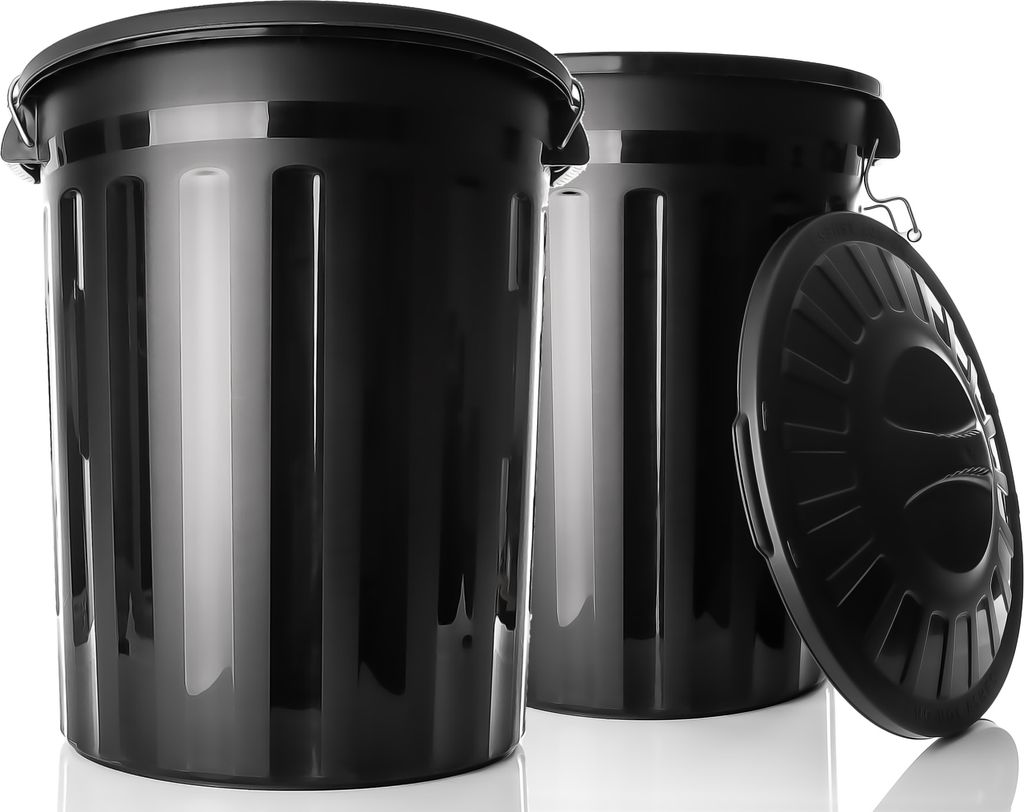 BigDean 2 Stück wetterfeste Universaltonne mit Deckel Produktbild 