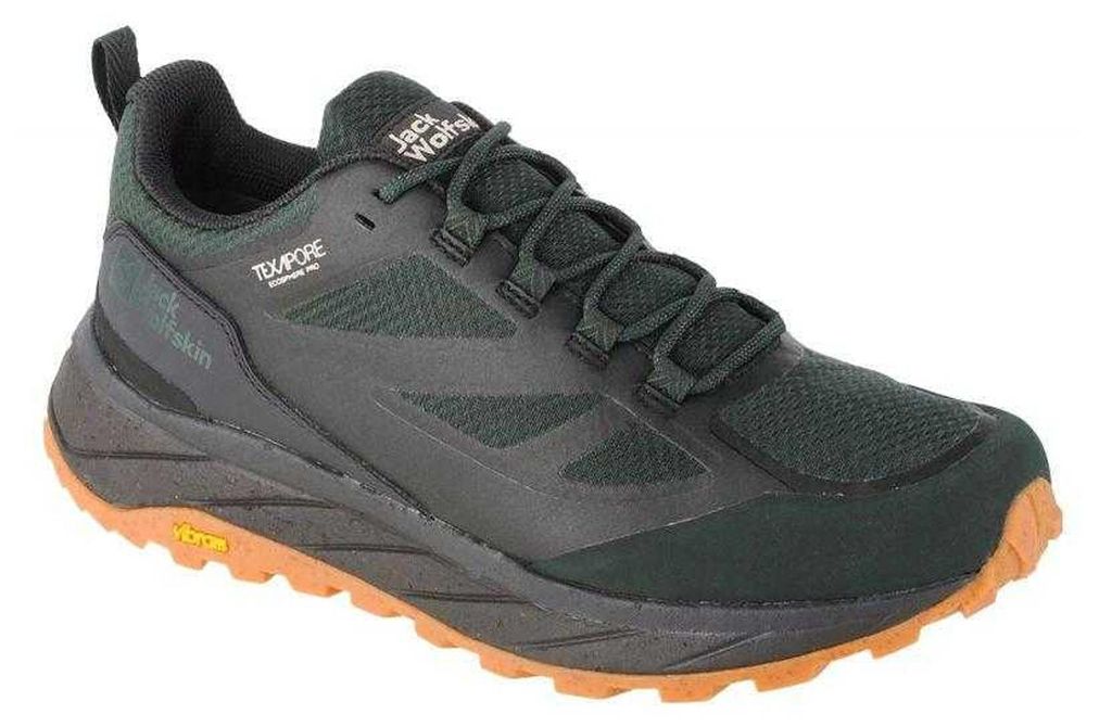 Jack Wolfskin - "Terraventure Texapore" Sneaker für Herren, niedrig geschnitten PP12126 (43,5 EU) (Schwarz/Grün)