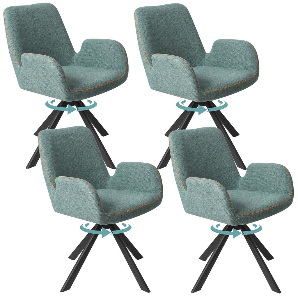 HOMAVO Chaises de salle à manger (lot de 4) | Chaise de Image du produit 