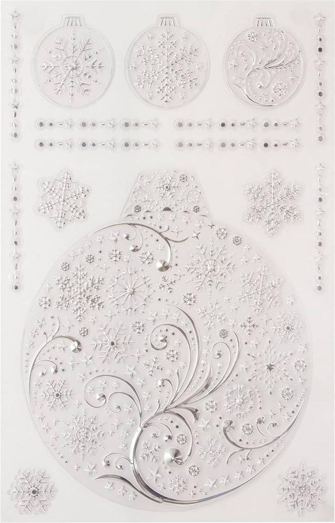 Silberner metallaufkleber 30x45 - Feeric Lights & Christmas Produktbild 