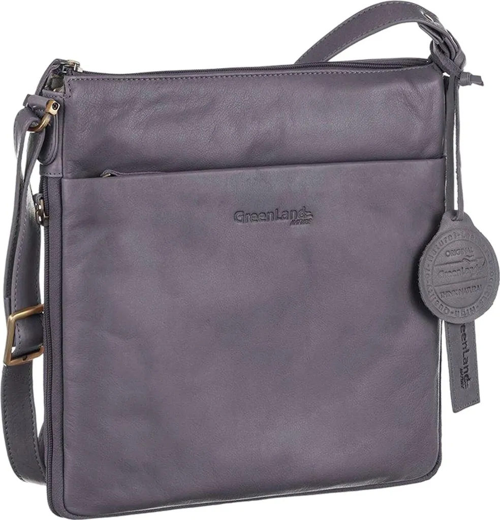 Sac bandoulière cuir pour le quotidien - Design Granite Lilas Pratique
