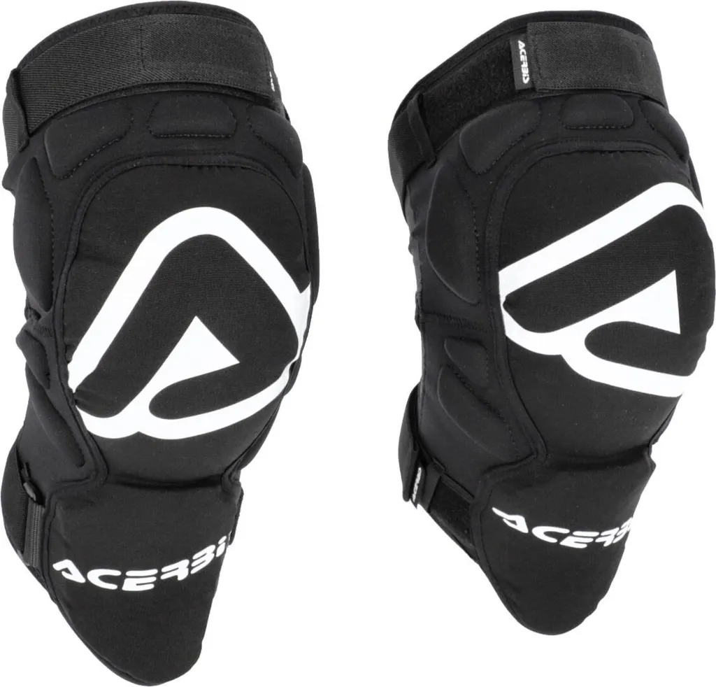 ACERBIS Genouillères Souples Rembourrées Noires Homologuées CE