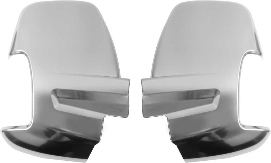 Spiegelkappen Spiegelabdeckung für Ford Transit 2014-2025 Chrom ABS Matt 2tlg