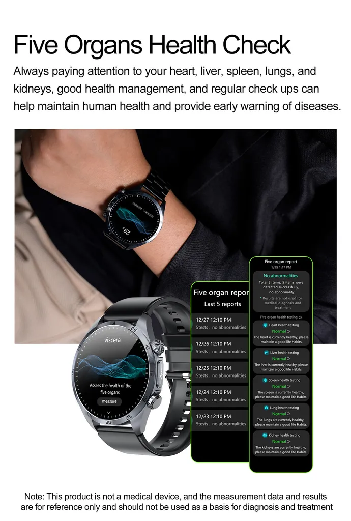INF Smartwatch Elegante Nero - Salute e Stile al tuo Polso - 5