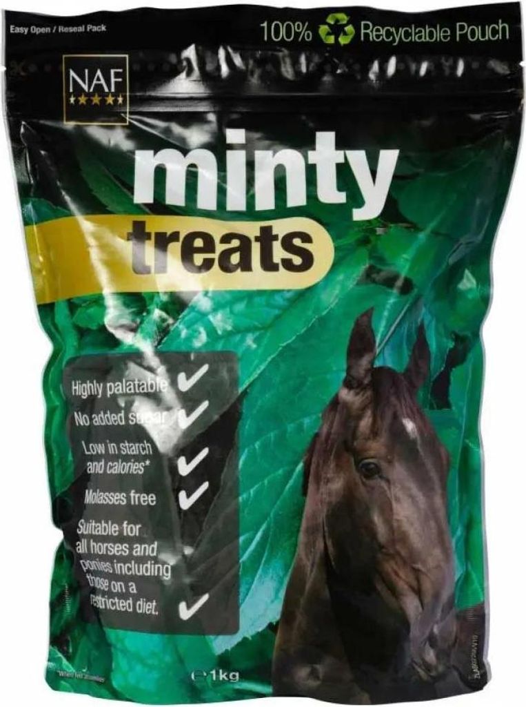 Naf Equine Minty Pferde Leckerlis 1kg Grün Grün One Size