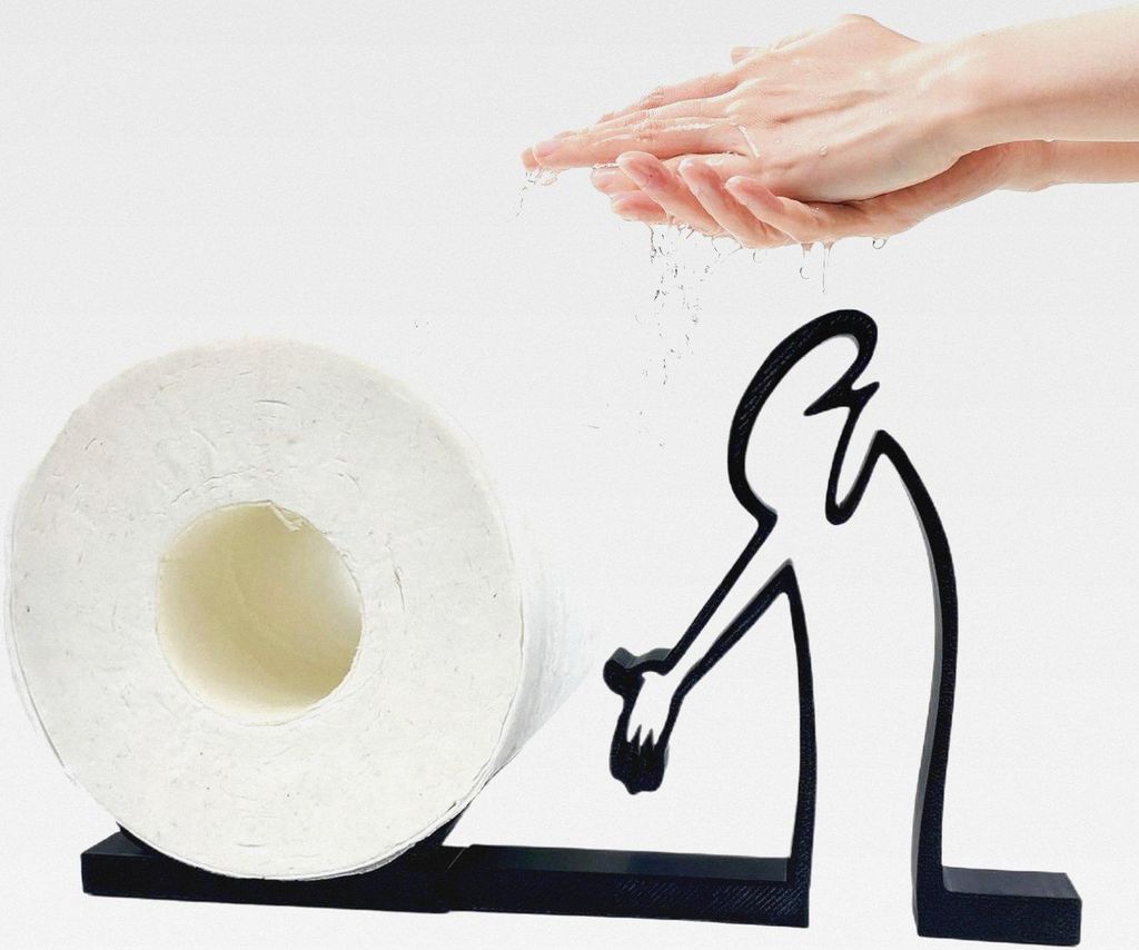 Toilettenpapierhalter in Katzenform, lustiger Toilettenpapierhalter, Tieraufbewahrung, Verspieltes, stehender Taschentuch-Organizer für kleine Rä...