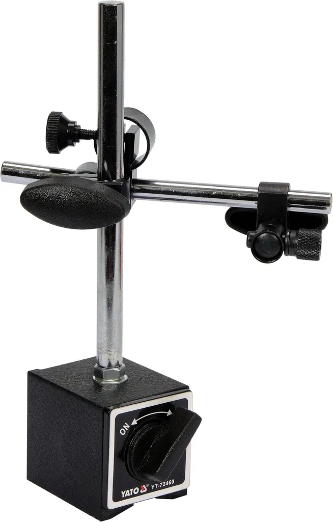 Base magnétique de métrologie et fixation pour comparateur à cadran