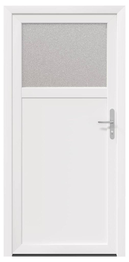 vidaXL Seiteneingangstür Weiß 98 x 198 cm PVC