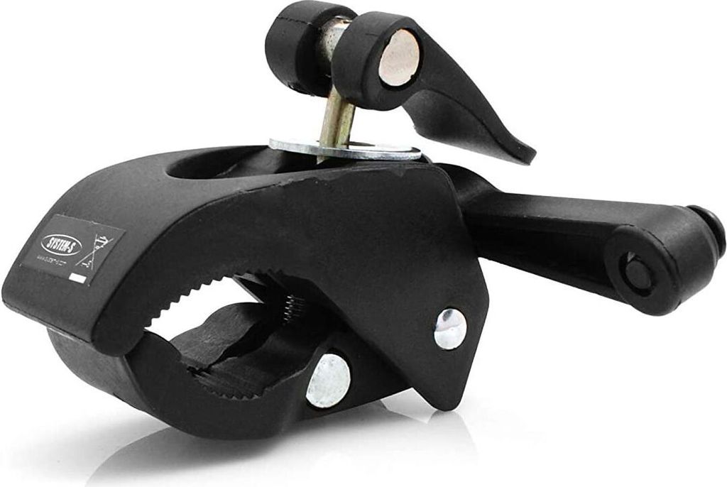 System-S Unisex – Erwachsene Flaschenhalterung Adapter, schwarz, one Size