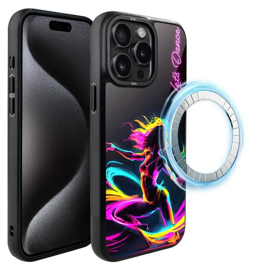 Schutzhülle für das iPhone 15 Pro Max, MagSafe-kompatibel, mattschwarze Seiten, Tänzerin, für Tanzliebhaber