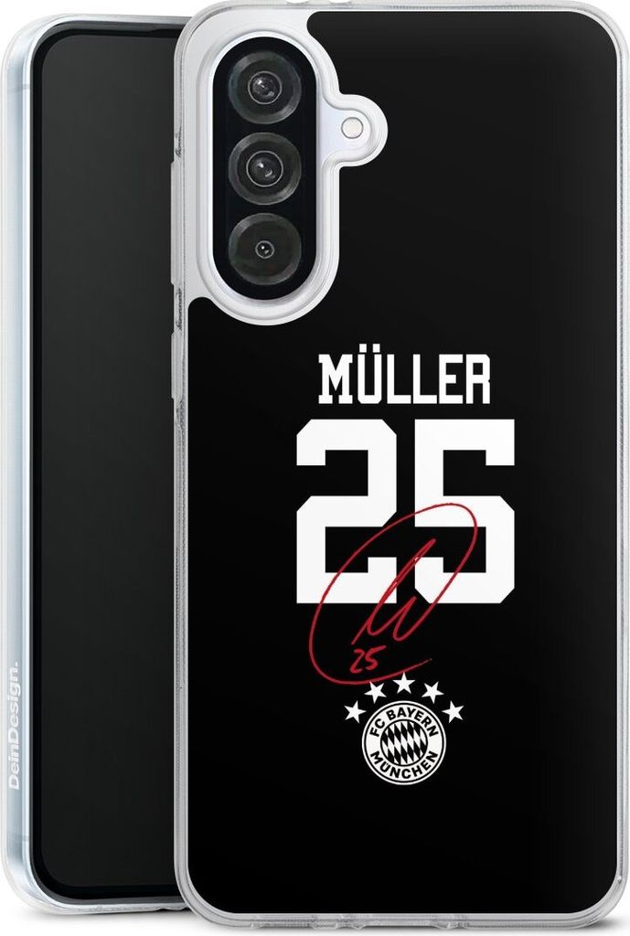 DeinDesign Handyhülle für Samsung Galaxy A56 5G Silikon Hülle Case Smartphone Schutzhülle FC Bayern München FCB Thomas Müller
