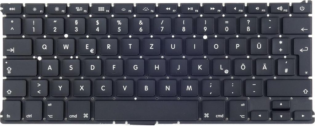 Tradebit - Tastatur für Apple MacBook | Deutsch DE QWERTZ | Volle Kompatibilität | Hochwertige Materialien | Modelle: Air 13 A1369 A1466