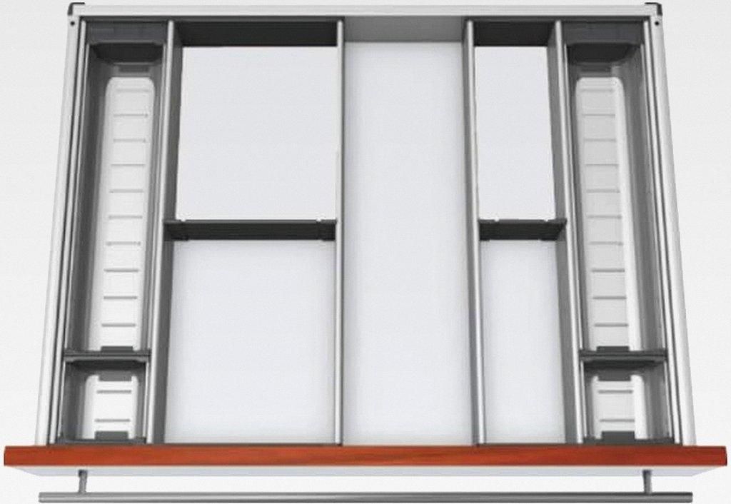 Orga-Line Besteckeinsatz Facheinteilungs-Set KB 700-799mm, NL 500mm, grau