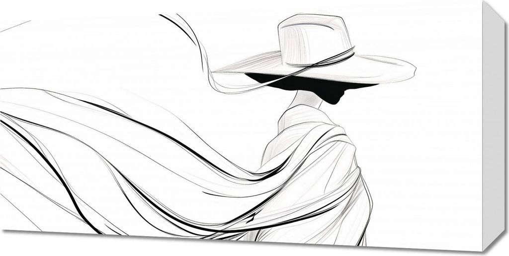 Bild 60x30cm Du bist um die Ecke verschwunden