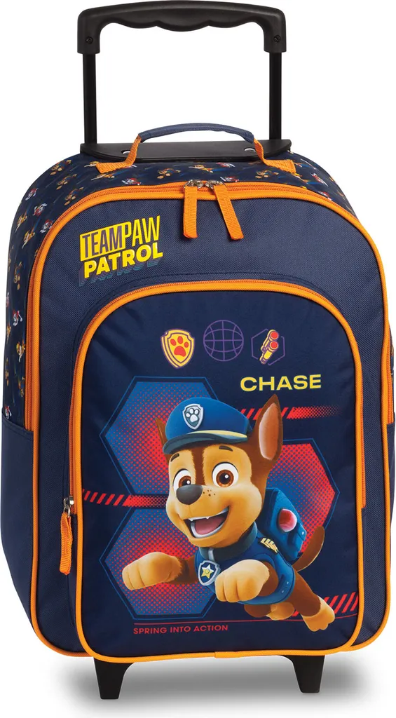 Valise Trolley Paw Patrol Fabrizio Bleu Chase Marshall et Skye 17L