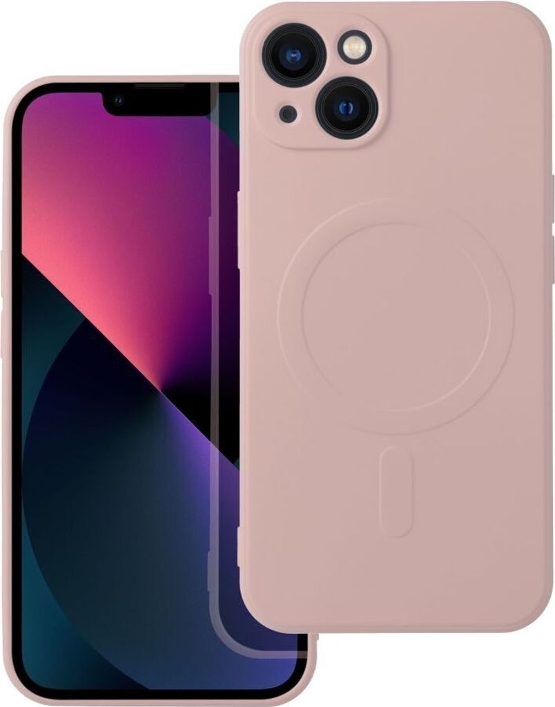 Case passend für iPhone 13 Silicone Mag Cover kompatibel mit MagSafe pink