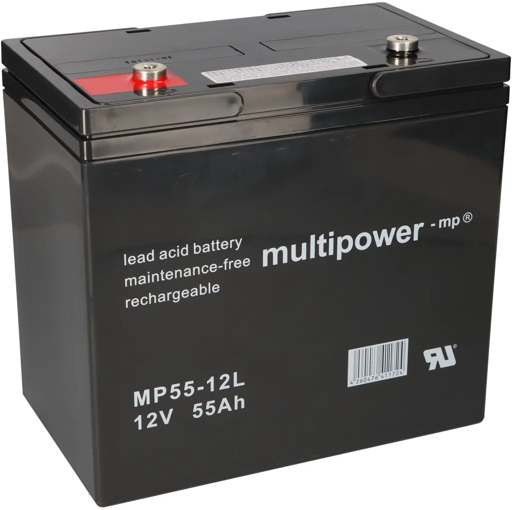 Batterie au plomb Multipower MPL55-12 12V 55Ah Pb haute performance