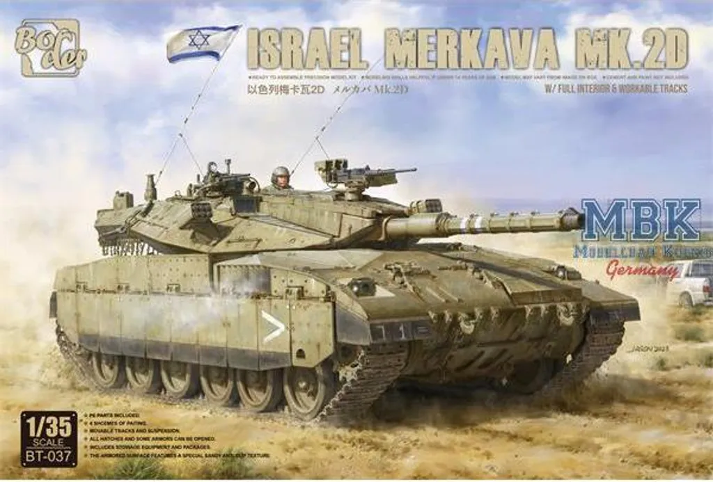 Border Model BT-037 Merkava Mk.2D avec intérieur complet échelle 1/35