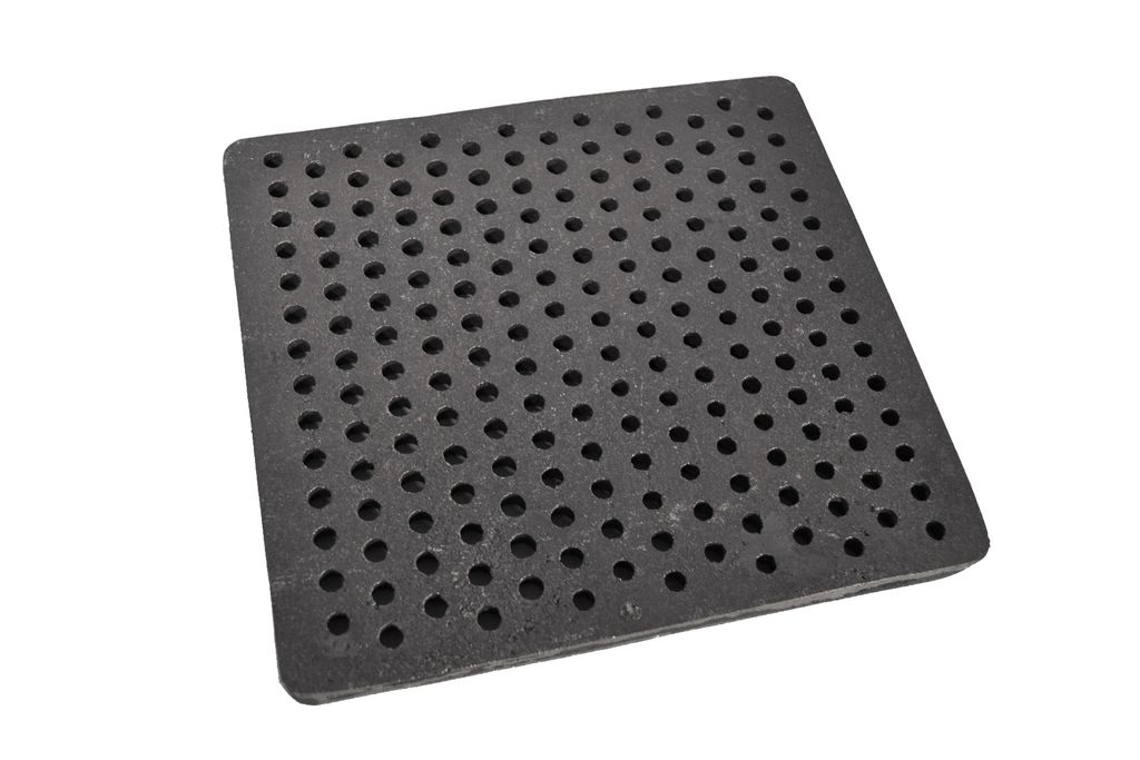 SEZAM Ofenrost 31 x 29 cm Gusseisen Gussrost mit Löcher Produktbild 