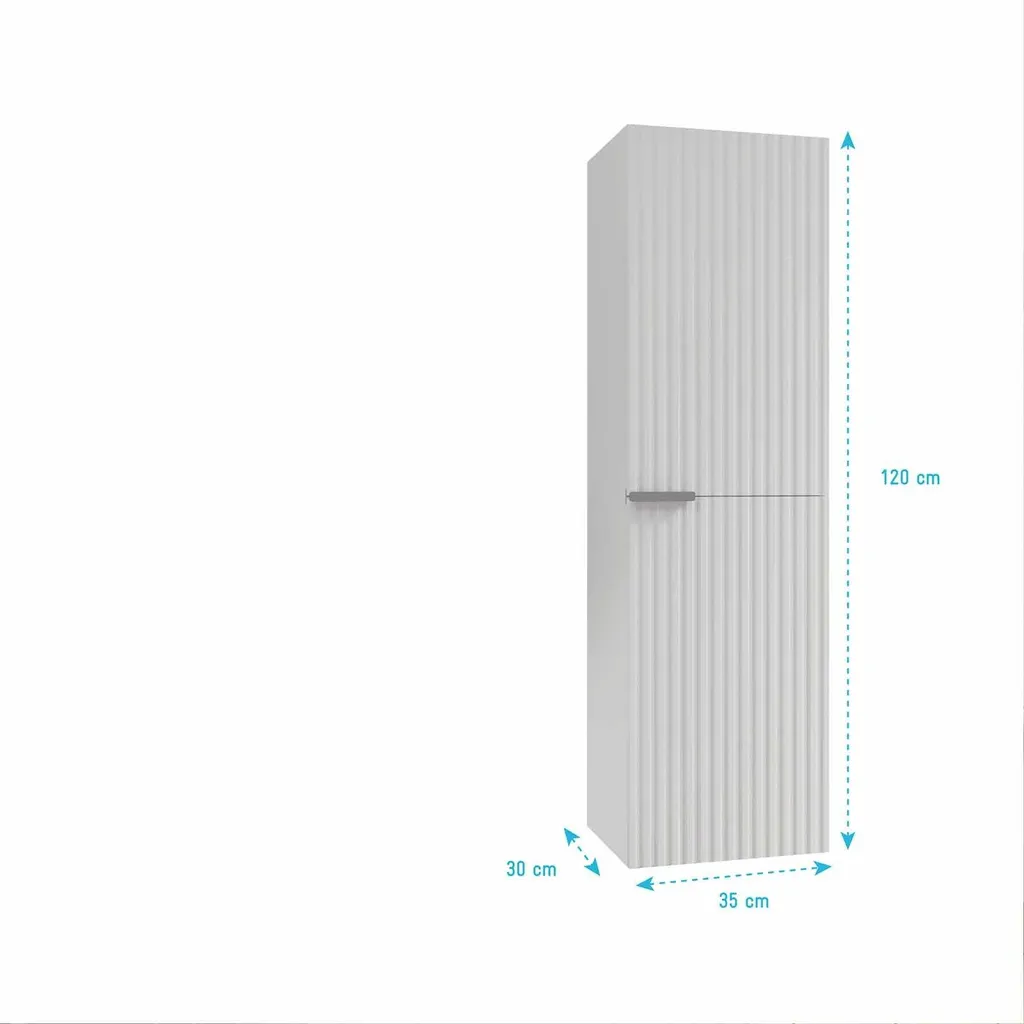 Rangement Mural Colonne Milo 120cm : Solution pour Petits Espaces