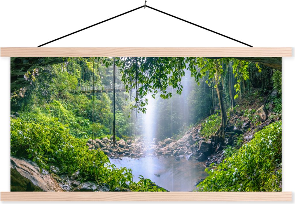 MuchoWow® Textilposter Dschungel - Regenwald - Wasser - Produktbild 