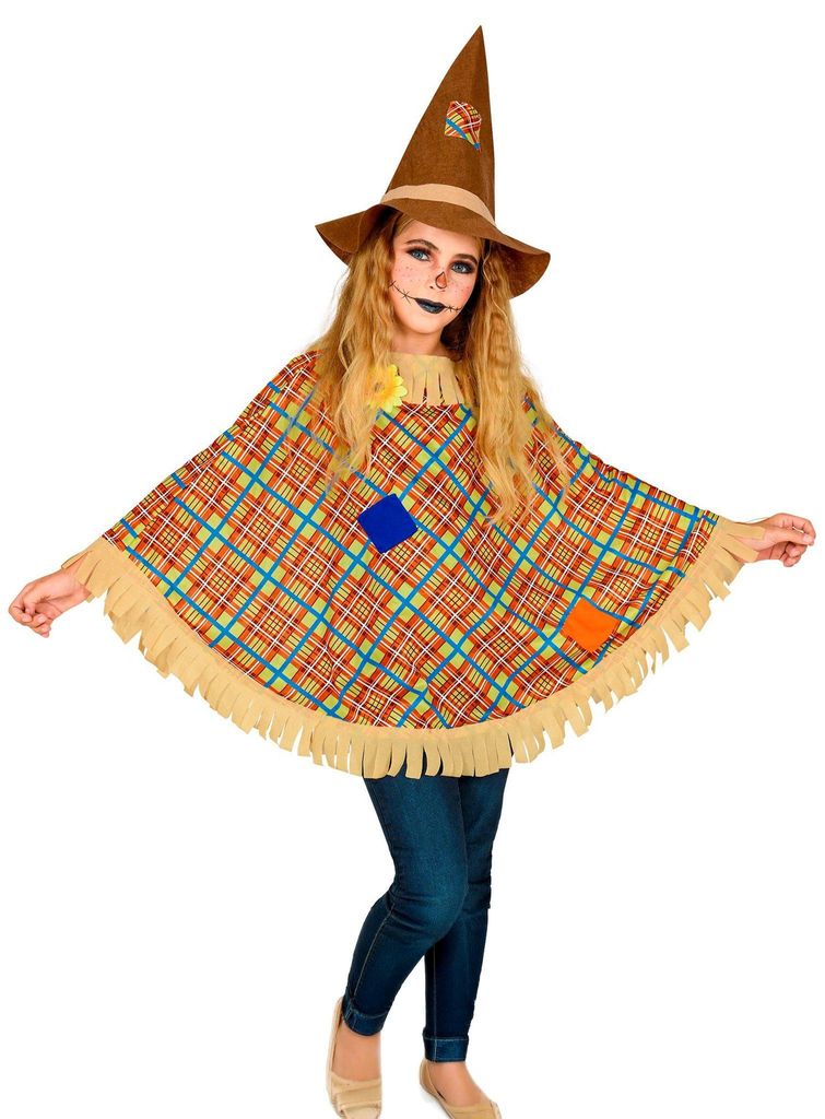 Vogelscheuche Poncho für Kinder Produktbild 