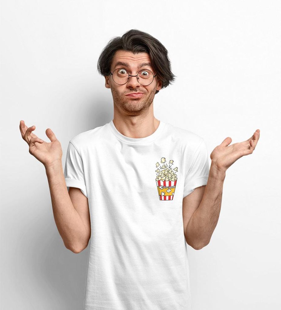 D&B Uni Polo PO00027 Popcorn Pocket Weiß-Größe 5XL