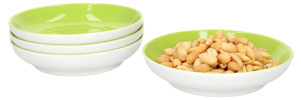 sada 4 misek Doppio plochých Ø 13 cm Zelená miska na Obrázek produktu 