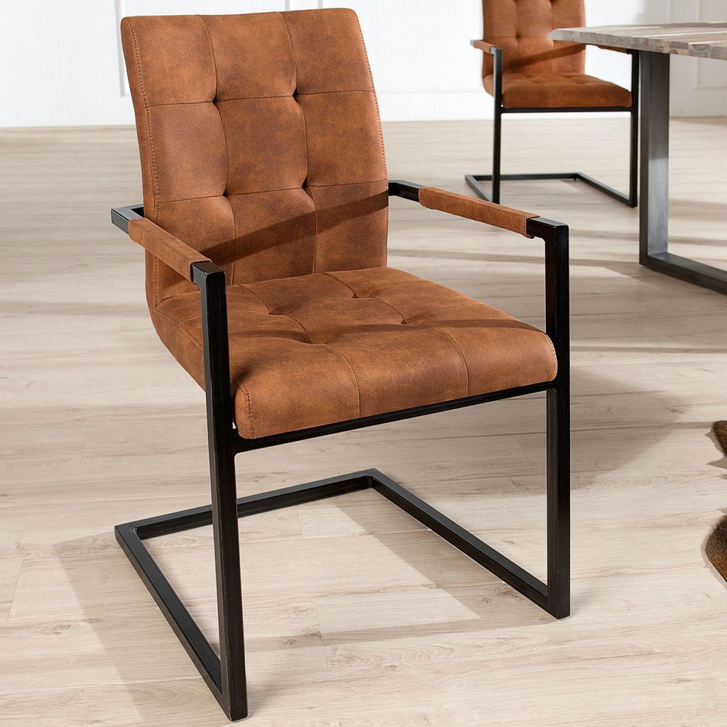 riess-ambiente Design Freischwinger Stuhl OXFORD vintage Produktbild 