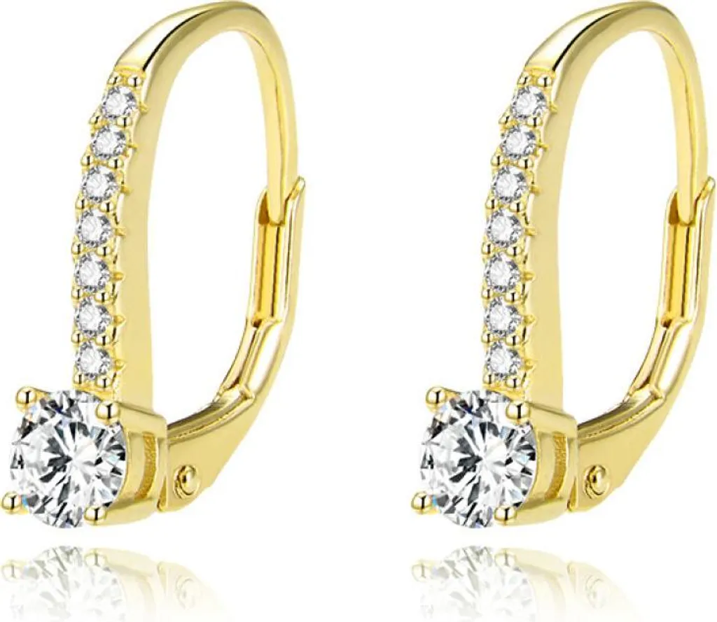 Eleganza Dorata: Gli Orecchini AGUC1955-GOLD con Zirconi Luxury - 1