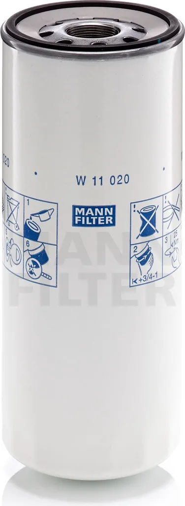 Filtre à huile à visser MANN-FILTER W 11 020/1 haute performance auto