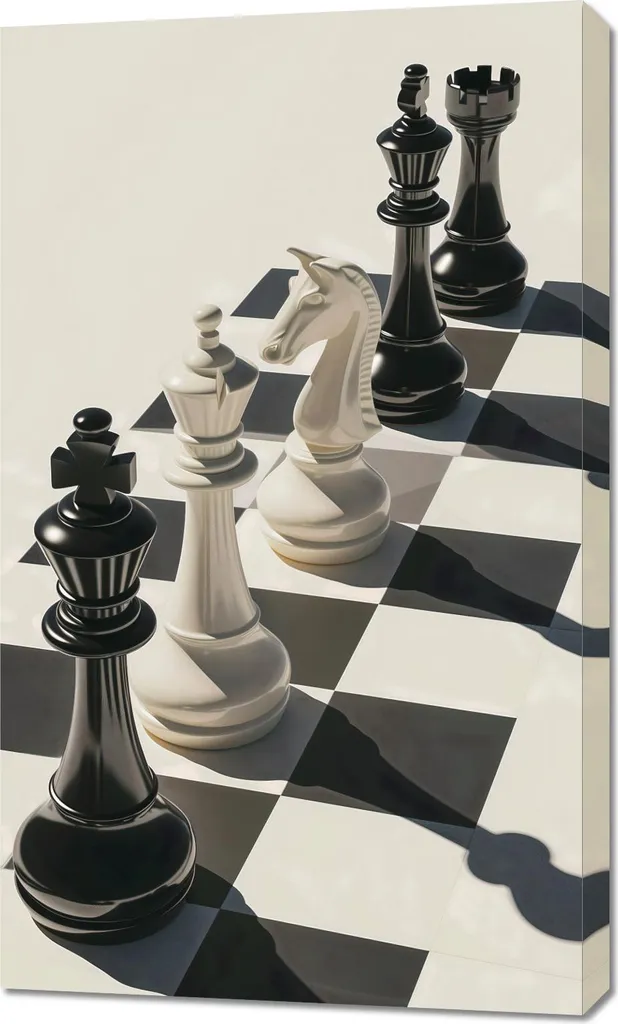 Image Échec et Mat 60 x 100 cm en Haute Définition et Finition Mat