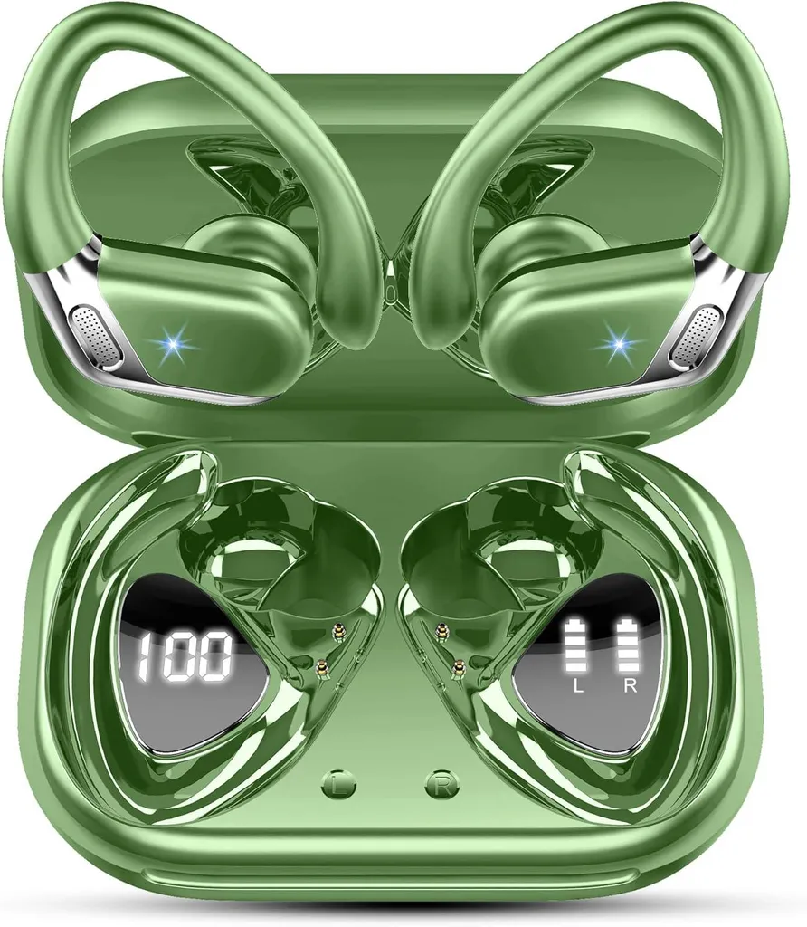 In-Ear-Kopfhörer Kabellos Bluetooth 5.4 in Ear Kopfhörer mit CVC8.0, Earbuds 50H IPX7 Wasserdicht Ohrhörer für Joggen/Running,mit USB-C