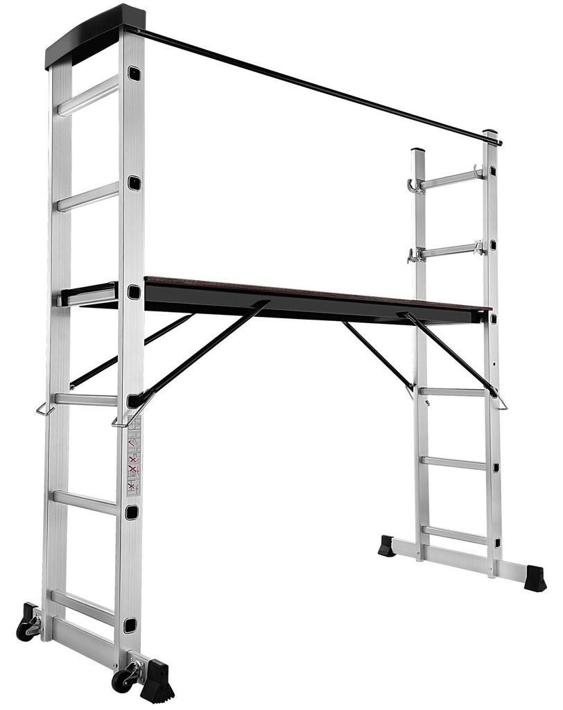 Échelle polyvalente en aluminium avec structure en échelle Image du produit 