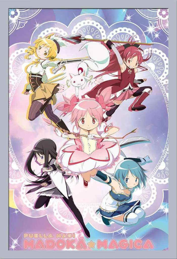 Scheda Tecnica Poster Madoka Magica Cornice Shinsuke Maxi Silver